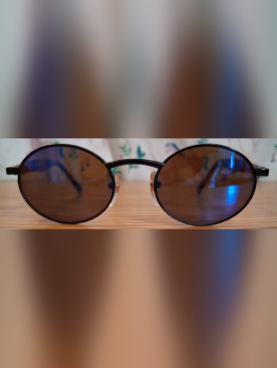 EUC Vintage 1980s Revo Japan 962/001 Oval Tortoise Blue Polarize Unisex Sunglass main image 5